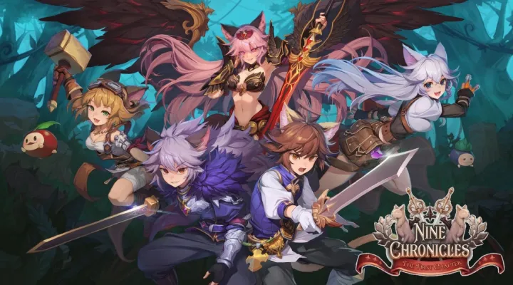 Nine Chronicles game world illustration